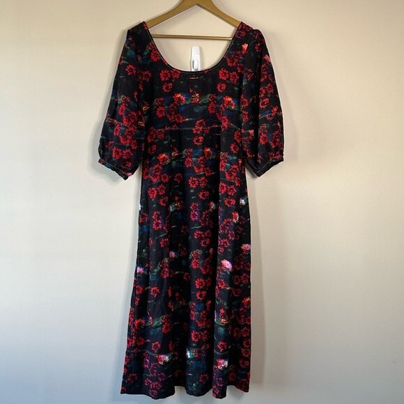 Rachel Comey x Target Collab Floral A-Line Midi Dress with Pockets Size 4 - Picture 8 of 9